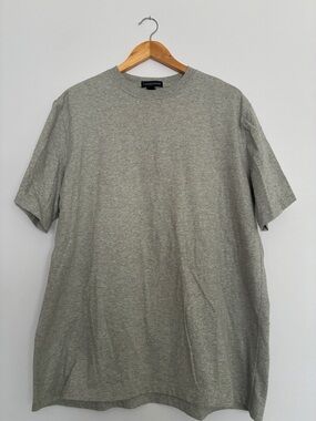 Vintage Lands' End Men's Crew Neck T-Shirt - Gray